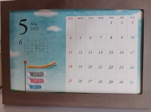 ５月カレンダー　①
