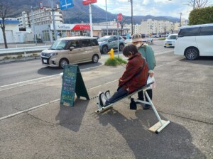 院前ストレッチングベンチ①